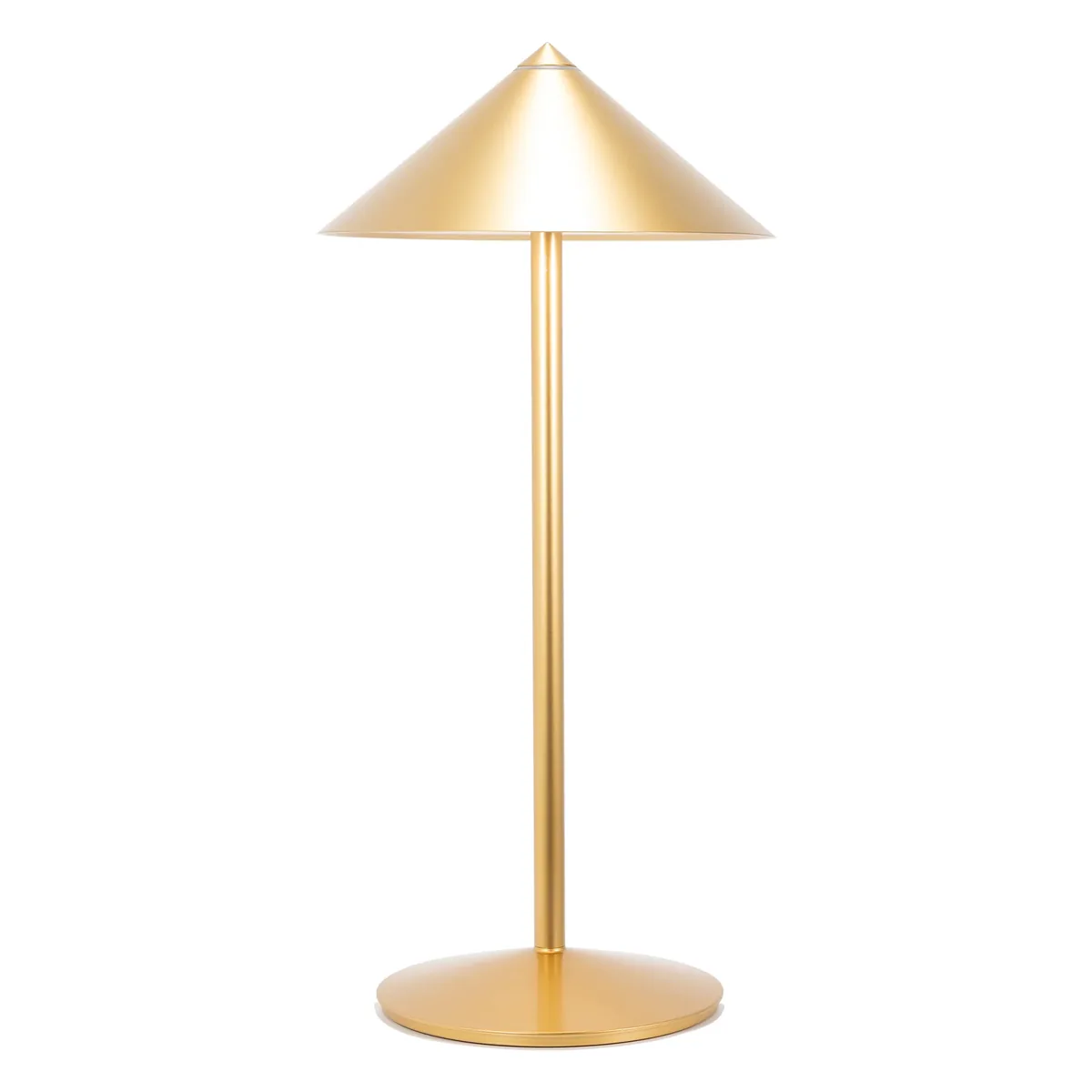 Zafferano Pina L-Desk — gold finish
