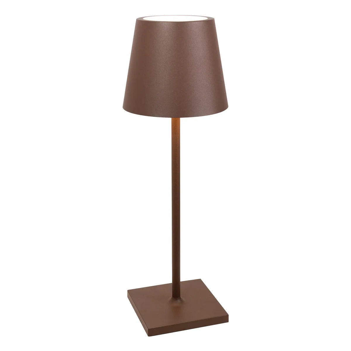 Zafferano Poldina L-Desk — corten finish